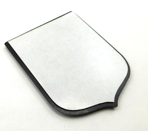 Image of Puerto Rico Crest Black Shield Chrome Plastic car Emblem Decal Badge Sticker Crest PRBC