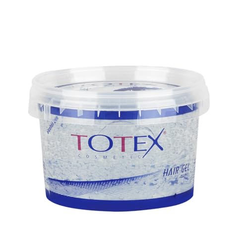 Totex Gel Coiffant Extra Fort 250ml | Gel Coiffant Transparent avec Effet Dur et Brillant | Formule Sans Alcool pour une Tenue Extra Forte | Idéal pour Créer des Coiffures Précises et Lumineuses.