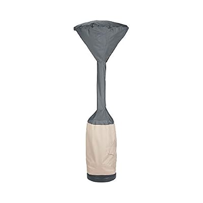 Modern Leisure Renaissance Ultralite Stand-Up Patio Heater Cover - Weather-Resistant Fabric - Heavy-Duty Outdoor Furniture Protection - 32" D (Top) x 18.5" D (Bottom) x 95" H - Gray