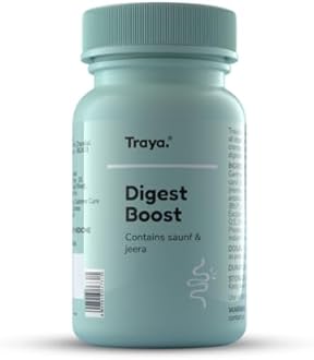 Traya Digest Boost | Natural Digestive Supplement | Relieves Digestion Problems, Acidity and Bloating | Contains Saunf & Jeera (60 tablets)