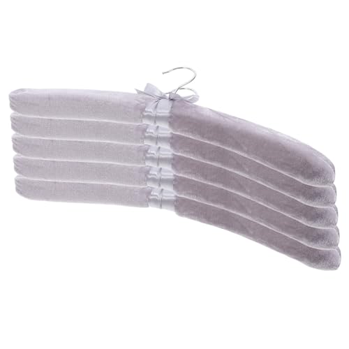 Alipis Velvet Clothing Hangers 5 Pieces Padded Hangers for Women's Blouses for Suits and Dresses