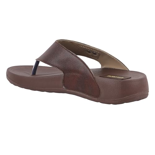 Image of WELCOME Soft Men's Slippers with Cushion FootBed for Adult | Comfortable & Light Weight | Stylish & Anti-Skid | Waterproof & Regular Flip Flops for Gents /Boys