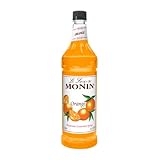 Monin - Orange Flavored Syrup, Plastic Bottle (1 liter)