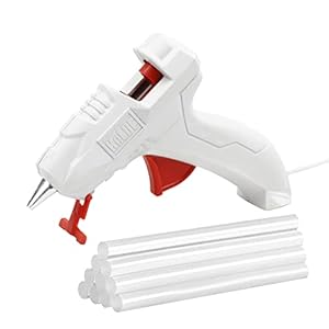 KeLDE Mini Hot Glue Gun Kit,3 Min Fast Heating, Super Lightweight and Safe (Stable Stand, Fuse) 10 Non Toxic Glue Sticks,High Temp Drip – Free for Kids, Adults Crafts, DIY, Home Repairs