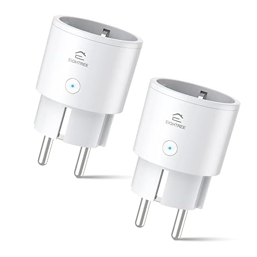 Enchufe Inteligente Alexa, Enchufe Wi-Fi Medidor Consumo, Tomada Inteligente Programable con Temporizador, Control Remoto por APP&Voz, Compatible con Alexa, Google Home y SmartThings, 10A 2300W, 2Pack