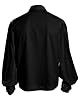 YAOHUOLE Pirate Shirt Renaissance Costume Men Medieval Costume Men Viking Shirts Poet Shirt Victorian Shirts Black 3XL #3