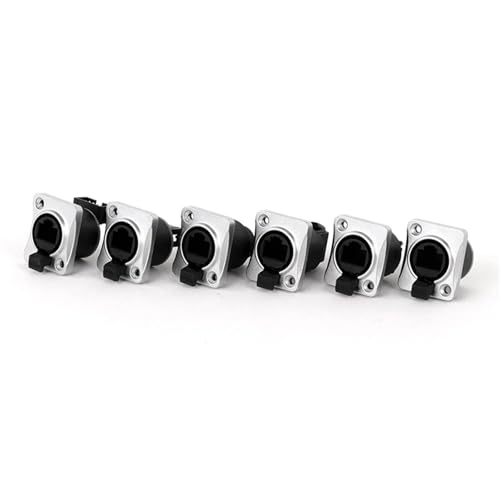 Módulo de red Ethernet RJ45 CAT5 acoplador de panel con diseño hembra de mamparo 4