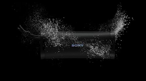 Sony ULT Field 1 - Enceinte Portable sans Fil Bluetooth ULT Power Sound, Basses Profondes, IP67, étanche à l'eau/poussière et antichocs, Batterie 12h, Prise d'appel, extérieur, Voyage - Noir