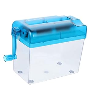 STOBOK 2 Stks Voor Handige Desktop Grijs Rekeningen Hand Briefpapier Huishouden Snijden Handleiding Kleine Shredder Supply Tool Levert Papier Thuis Accessoire Mini Kantoor Draagbare