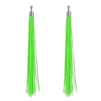 Boland - Neon Ohrringe Festival, 20 cm, leuchten im Schwarzlicht, Modeschmuck für Karneval, Disco und Kostüme