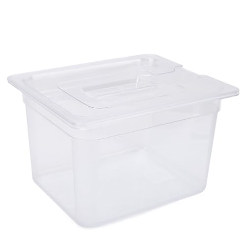Contenitore per Cottura Lenta da 12 Litri con Coperchio, Contenitore per Pentola a Cottura Lenta Sous Vide Intervallo di Temperatura del Contenitore per Cottura da -40°C a 100°C,