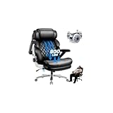 800LBS Big and Tall Office Chair for Heavy People, Heavy Duty Executive Chair...