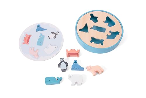 BS Toys Shape Sorter – Jouet en Bois et Carton pour Tout-Petits – Développe la Coordination œil-Main et la Discrimination visuelle