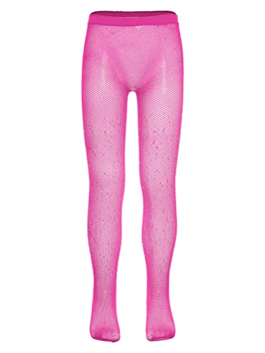 Aislor Toddler Girls Glitter Mesh Fishnet Tights Stockings Kids Sparkle Rhinestone Hollow Out Pantyhose Leggings Pants