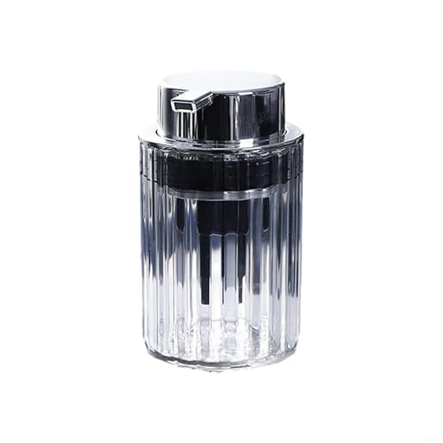 Solaughguy Dispensador de jabón espumoso con botón pulsador para lavados de manos, lavados corporales y champú - Botella de burbujas de viaje PET+ABS con boquilla de gran diámetro, 12,7 x 8 x 7 cm