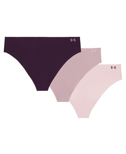 Image of Under Armour Women's 3-pack Pure Stretch No Show Thong Underwear, All-day Comfort & Ultra-soft Fit
