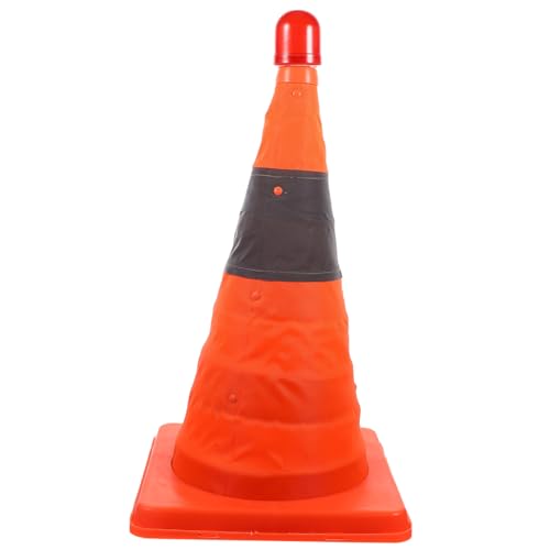 MUSISALY Led Traffic Safety Cone 45cm Tall Collapsible Reflective Multi-Function Road Cone No Batteries Needed