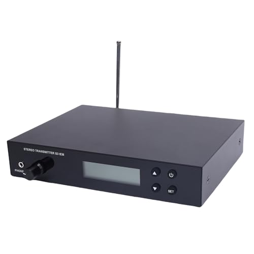 Sistema Inalámbrico IEM Matybobe 863-865MHz Transmisor Receptor Auriculares Estudio Escenario Banda Actuación en Vivo (Enchufe US) miniatura 4