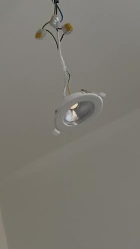 Wondlumi 6 Spot LED Encastrable Dimmable Extra Plat 7W,3000K Blanc Chaud Trou 65mm,68mm,80mm,Spot de Plafond Blanc COB 220V 600LM Pour Cuisine Chambre Salon