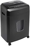 Amazon Basics Paper Shredder for Home and Office, New Model 15-Sheet Cross Cut, CD/Credit Card Shredder, 6 Gallon Wastebasket, Black