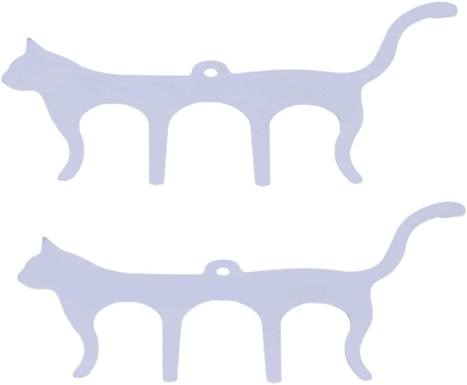 2 Pcs Steel Music Book Clips - Cat Design Page Holders for Piano Keyboard Reading, Windproof Sheet Music Stand Bookmark(Silver)