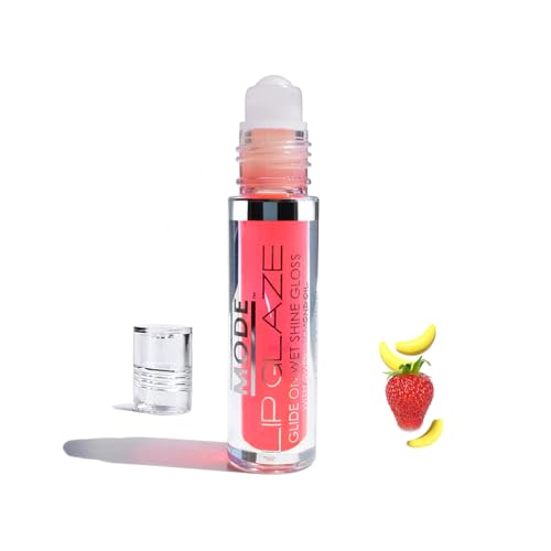 MODE Lip Glaze Flavored Lip Gloss Yummy STRAWBERRY BANANA Flavor