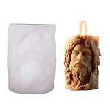 Silikonform Religiöse, 3D Silikon Kerzenform Jungfrau Maria/Jesus, Epoxidharz Formen Gießform für...