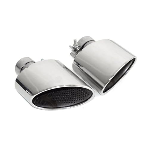 に適合する A3 に適合する A4 に適合する A5 RS3 RS4 RS5 RS6用 テールパイプ 排気管 レトロフィット アップグレード マフラー ステンレススチールチップ ノズル 排気ヘッド 車用マフラーカッター(銀)