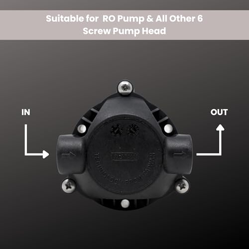 Image of AMPEREUS RO Booster Pump Head for Aquaguard /Kent And All Type RO, Suitable for 75 GPD, 100 GPD pump Black - 1 Pcs