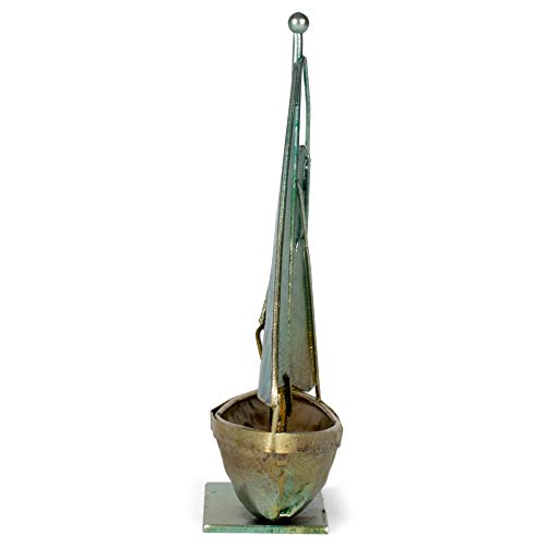 Dicksons with God All Things Possible 6 x 5 Metal Table Top Sailboat Figurine Decoration - Image 4