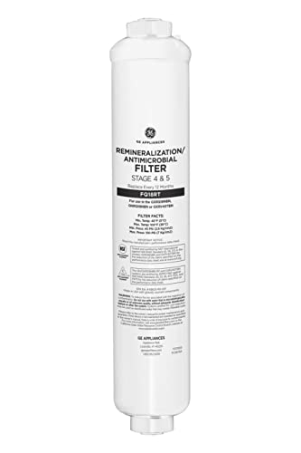GE Reverse Osmosis Under Sink Remineralization & Replacement Filter, Fits GE GXRV40TBN, GXRQ18NBN, GNRQ18NBN Filtration Systems, Replace Every 12 Months, FQ18RT