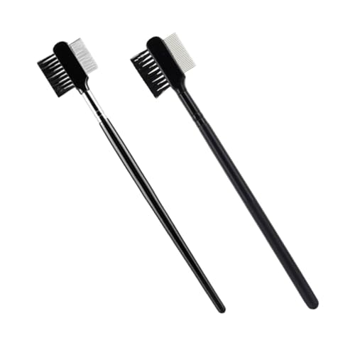 Beaupretty 2pcs Eyebrow Brush Shaper Eyelash Comb Portable Dual Use Makeup Tool for Eyebrows Eyelashes Compact Design Durable Easy to Use