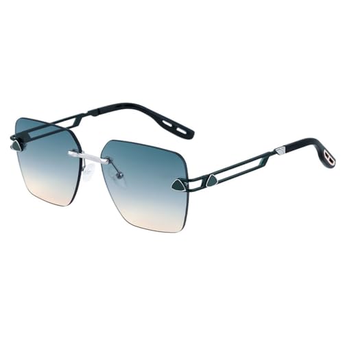 Lunettes de soleil carrées hommes rétro pour stopper la fatigue visuelle