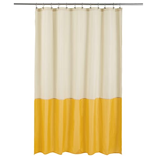 ALYVIA SPRING Waterproof Fabric Shower Curtain or Liner Cream/Yellow, 72x72 by ALYVIA SPRING - Used condition - US$10.99