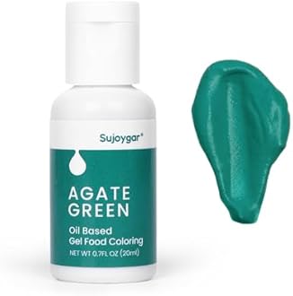 Oil Based Food Coloring For Chocolate, Agate Green, Food Grade 20ml, Edible Oil Food Dye For Baking, Cupcake & Fondant, Icing