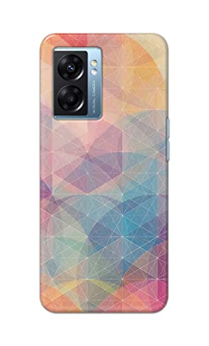 Image of Printed Hard Back Cover Case for Oppo K10 5G Back Cover (Crumpled Paper Design) -1803