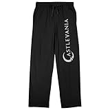 Castlevania Crescent Title Logo Adult Black Sleep Pants-M