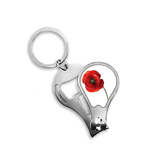 Coupe-ongles Art Peinture Pavot Fleur rouge robuste au design épuré DIYthinker