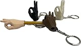 OK Finger Meme Keychain (Beige)