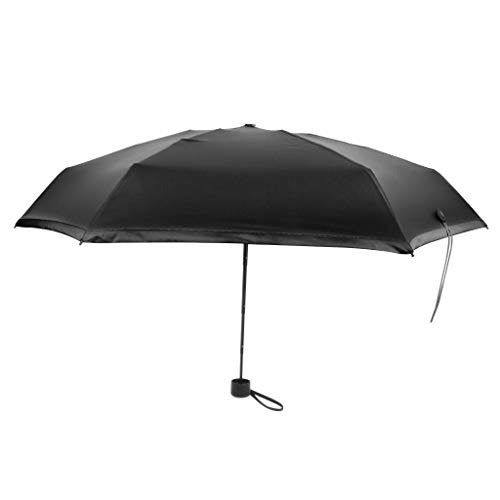 homozy Pequeno mini guarda-chuva luz design perfeito para viagens de pouco peso portátil guarda-sol