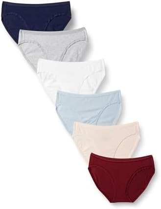 Amazon Essentials Women's Cotton Spandex Bikini Brief Underwear (Available in Plus Size)