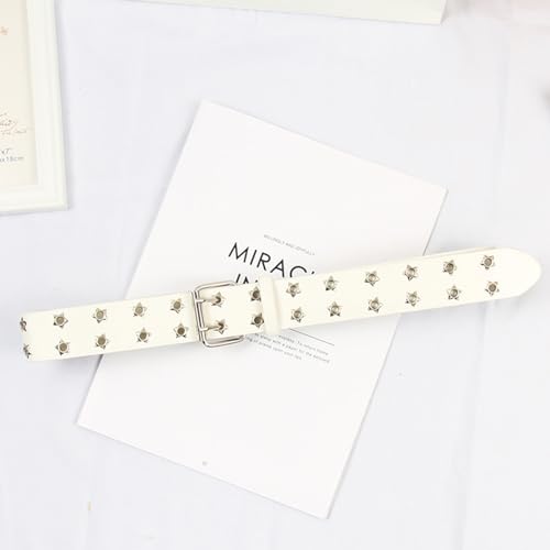 Women Faux Leather Belt For Jeans Pants Fashion Double Grommet Waist Belts With Alloy Pin Buckle Casual Accessoreis Lady Belt4