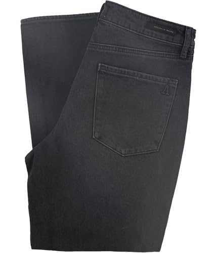 Articles of Society Womens High-Rise Crop Straight Leg Jeans, Black, 312