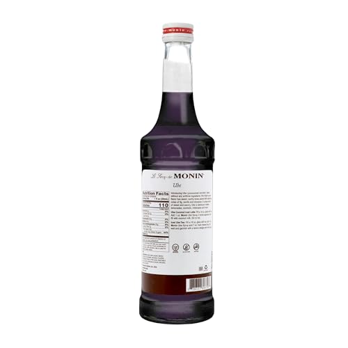 Monin - Ube Blend Syrup, Savory & Sweet, Blended With Notes of Fig, Cinnamon & Vanilla, Great for Lemonades, Boba Tea, & Coffee, Dairy-Free, No Artificial Sweeteners, Gluten-Free (Glass, 750 mL)