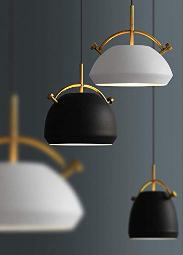 Lustre industriel blanc style rétro américain pour chambre et studio