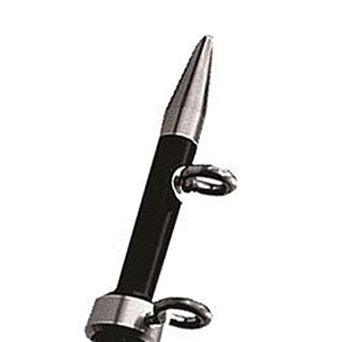 Taco Marine OT-0442BKA15 Aluminum Tele-Outrigger Pole - 1-1/8" x 15', Black/Silver