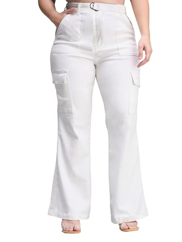 Image of Miss Chase A+ Women's Bootcut High Rise Stretchable Denim Jeans