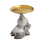 Esculturas Estatua de elefante pequeño for decoración de escritorio, almacenamiento, porche y habitación.