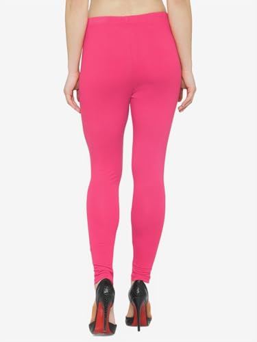 Image of ZAYANQA Combo of 2 Slim Fit Women /Girls Solid Stretchable Cotton Ankle Length Leggings with Ultrasoft Wide Elastic Waistband |Comfortable |Fashionwear|