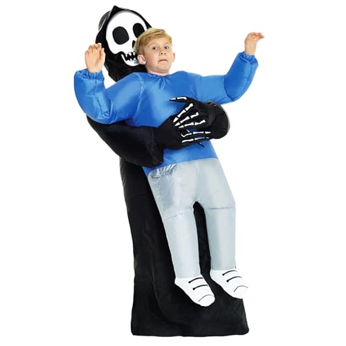 Morph Inflatable Grim Reaper Costume Kids, Blow Up Grim Reaper...